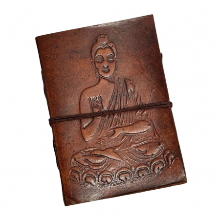 Agende - Jurnale - Agenda-Jurnal BUDDHA, Coperta Piele Ecologica, 100 File, 13x10x2 cm