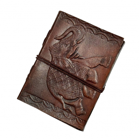 Agende - Jurnale - Agenda-Jurnal ELEFANT, Coperta Piele Ecologica, 100 File, 13x10x2 cm