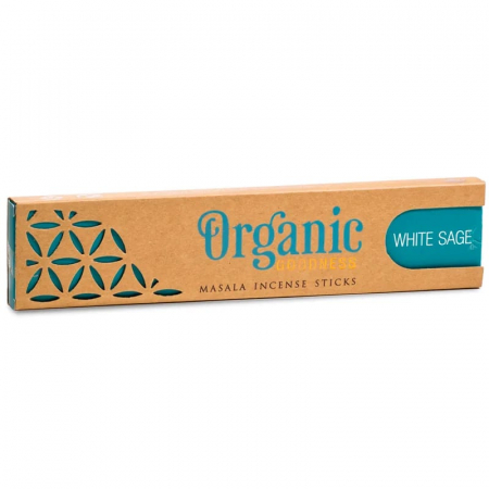 Betisoare parfumate Organice WHITE SAGE, 15g [0]
