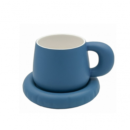 Cana cu farfurie din ceramica NORDIC STYLE, 300 ml [0]