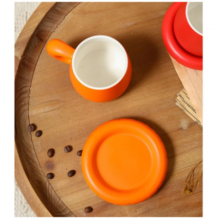 Cana cu farfurie din ceramica NORDIC STYLE, 300 ml [3]