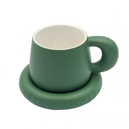 Cana cu farfurie din ceramica NORDIC STYLE, 300 ml [6]