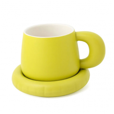 Cana cu farfurie din ceramica NORDIC STYLE, 300 ml [2]