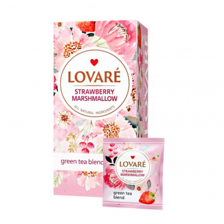 Ceaiuri - Ceai pliculete "Strawberry Marshmallow " cutie 24x1.5g