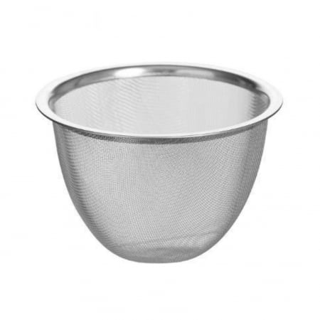 Ceainic din Ceramica cu infuzor metalic si maner Bambus, NATURAL Bej, 800ml [2]