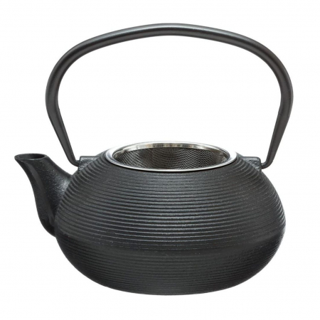 Ceainic din fonta cu infuzor metalic, NEGRU, 500ml [1]