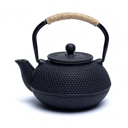 Ceainice si infuzoare - Ceainic din fonta cu infuzor metalic, Negru, 600ml