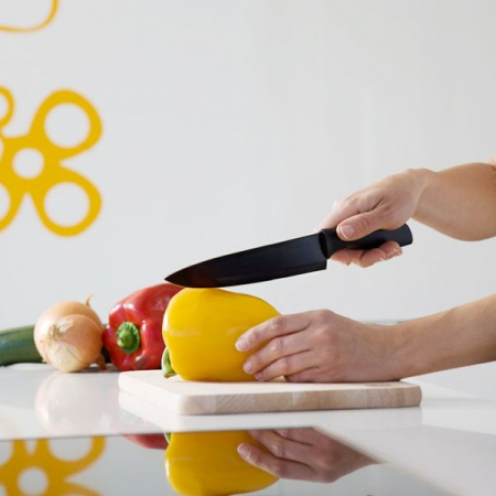 Set 6 Cutite profesionale din Titan si decojitor legume/fructe, CECOTEC [1]