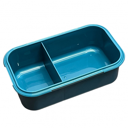 Cutie Alimente LUNCH BOX, 2 compartimente cu Lingurita si Furculita, 1100 ml [2]
