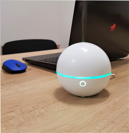 Difuzor Aromaterapie cu Ultrasunete, SFERA, Alb, 10 cm [3]