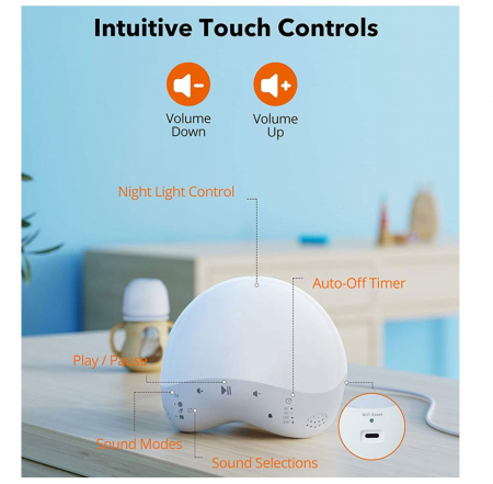 Lampa de Veghe Smart TaoTronics TT-CL023, control din telefon Alexa si Google [1]