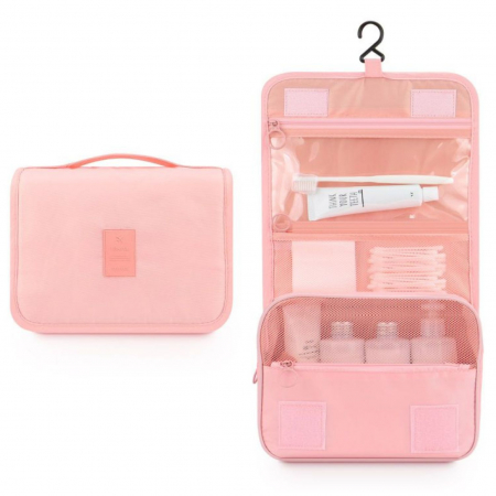 Organizatoare - Organizator geanta pentru cosmetice, TRAVEL, 24x20cm, Roz
