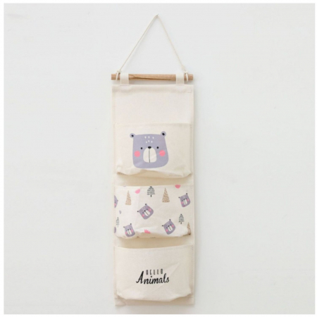 Organizator textil suspendat pentru jucarii si depozitare, Animals, 59x19.5 cm [1]