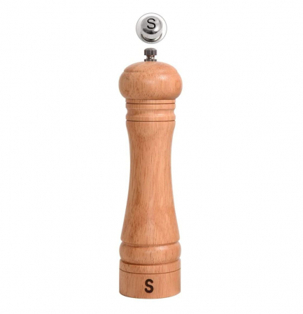Tocatoare de Bucatarie - Rasnita manuala din Lemn, pentru Sare si Piper, 19 cm