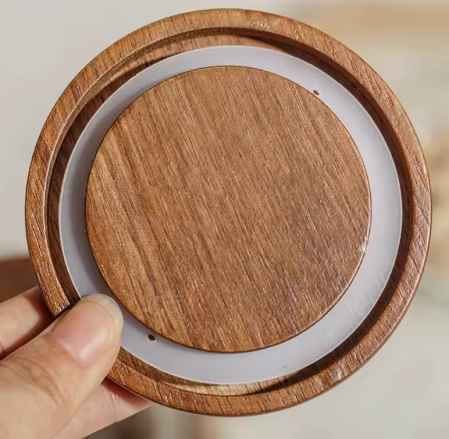 Recipient pentru depozitare 300 ml, sticla borosilicata si capac din lemn [2]