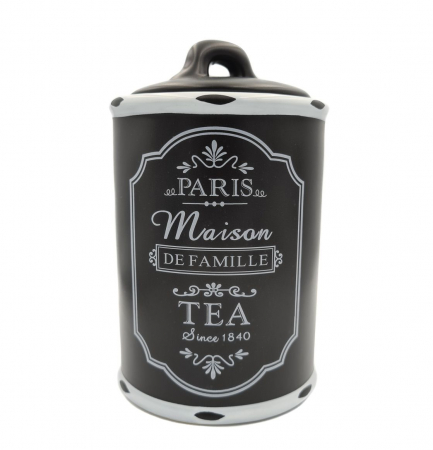 Set Ceramic PARIS, 3 recipiente pentru depozitare, Negru [3]