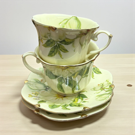 Serviciu Portelan Vintage 2 Cesti si farfurii, ADONIA [2]