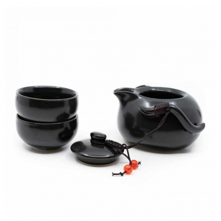 Set Ceainic 150 ml si 2 cupe 65 ml fiecare, Ceramica [2]