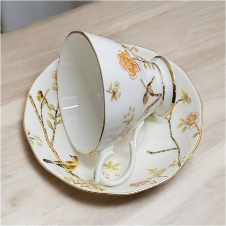 Set Ceasca, Farfurie din Portelan, Branch, 180 ML [1]