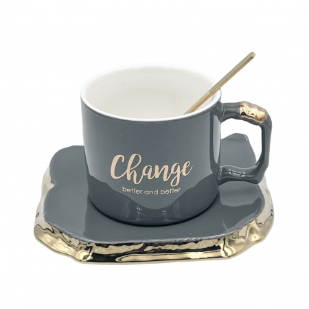 Set Ceasca si Farfurie, CHANGE, 250 ml [2]