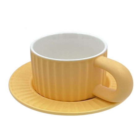 Set Ceasca si Farfurie din Ceramica, KLEIN, 250ml [4]