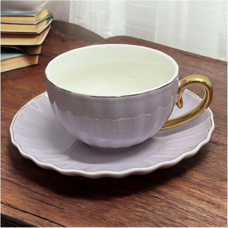 Set Ceasca si Farfurie din portelan, LONDON, 200 ml [14]