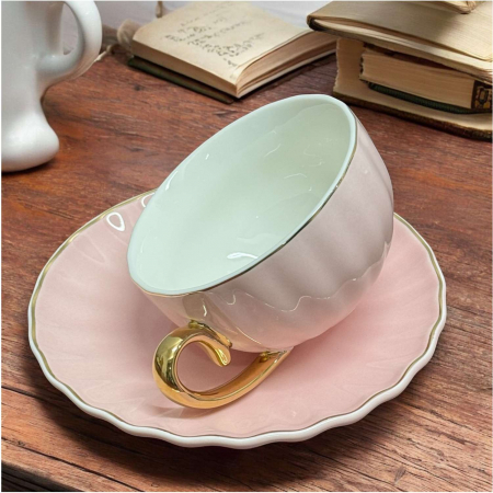 Set Ceasca si Farfurie din portelan, LONDON, 200 ml [18]