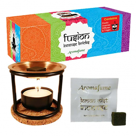 Carbuni aromati - Set Suport Difuzor metalic si 20 carbuni aromati, FUSION