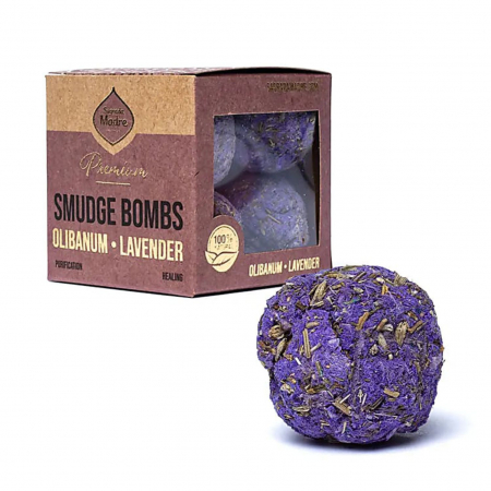 Carbuni aromati - Sfere Fumigene Aromaterapie, Olibanum & Lavender, 65gr