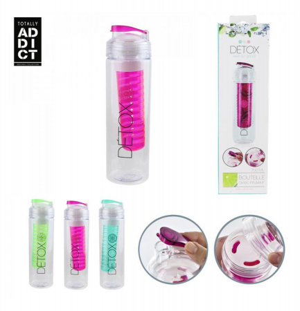 Sticla Detox cu infuzor pentru fructe,Verde, 650 ml [1]
