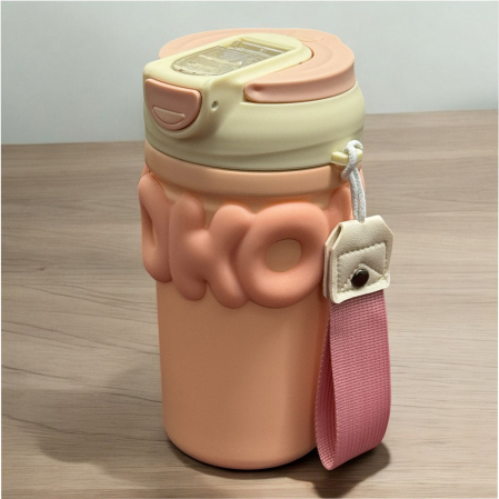 Termosuri Ceai - Termos OKO din inox 316, capac cu pai inclus, 450 ml