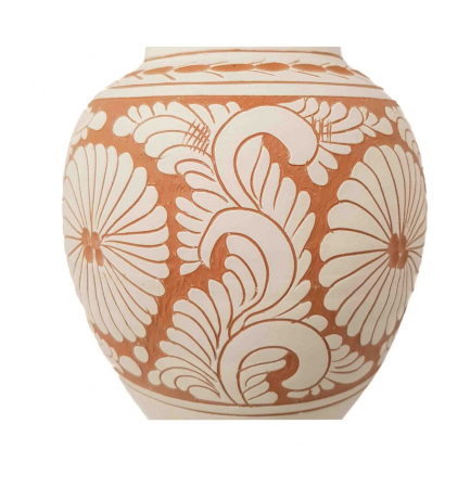 Vaza Traditionala Ceramica, lucrata manual, 8 x 26 cm [2]
