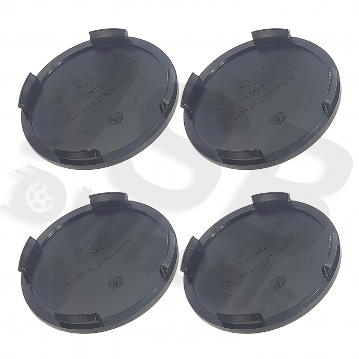 Set capace jante aliaj N32 negru [2]