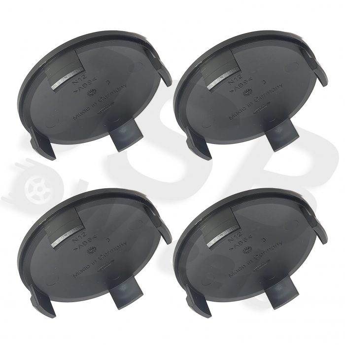 Set capace jante aliaj N12 negru [2]
