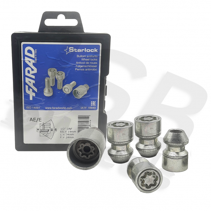 Set piulite antifurt Starlock 1/2" UNF AE/E [2]