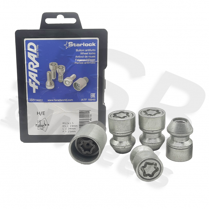 Set piulite antifurt Starlock M12x1.5 H/E [2]