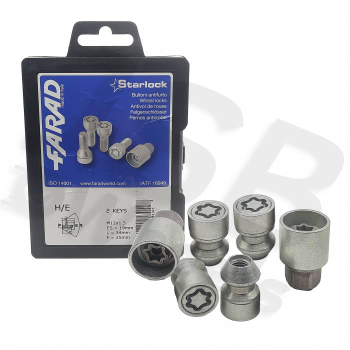 Set piulite antifurt Starlock M12x1.5 H/E cu 2 chei [2]