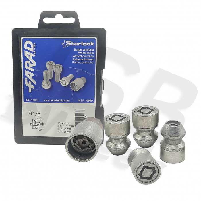 Set piulite antifurt Starlock M12x1.5 H1/E [2]