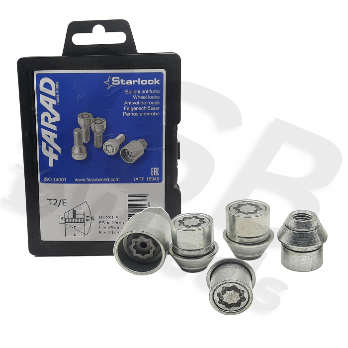 Set piulite antifurt Starlock M12x1.5 T2/E [2]