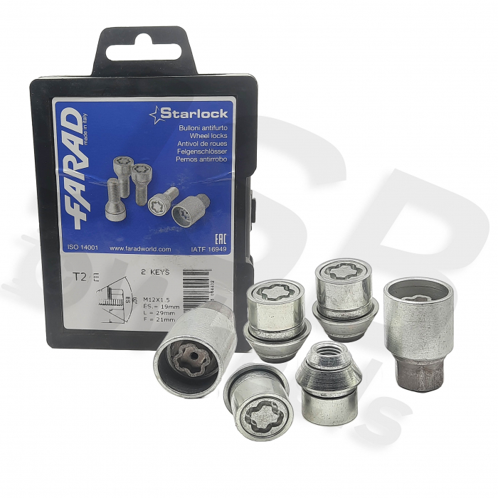 Set piulite antifurt Starlock M12x1.5 T2/E cu 2 chei [2]