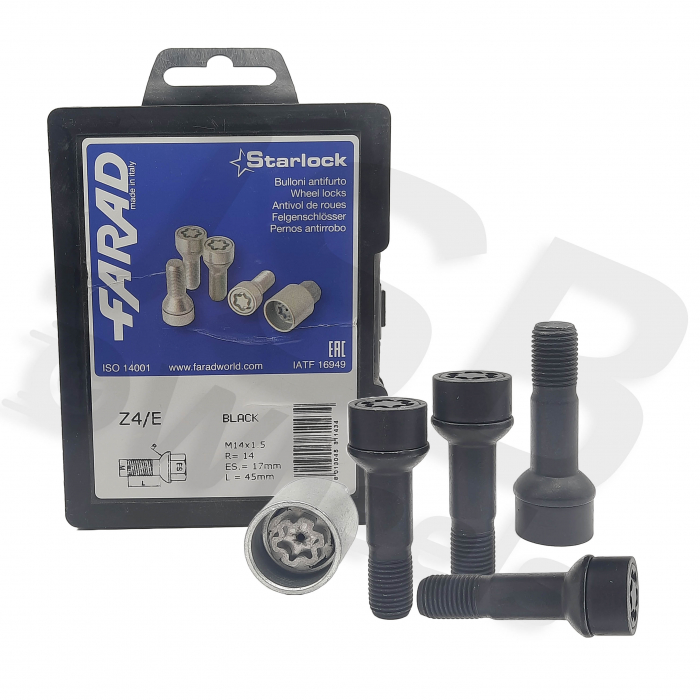 Set prezoane antifurt negre Starlock M14x1.5 Z4/E [2]