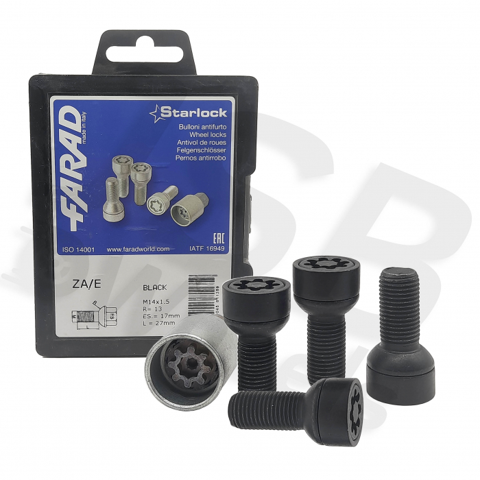 Set prezoane antifurt negre Starlock M14x1.5 ZA/E [2]