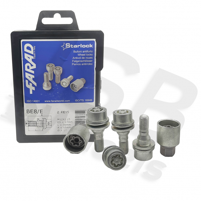 Set prezoane antifurt Starlock M12x1.25 BE8/E cu 2 chei [2]