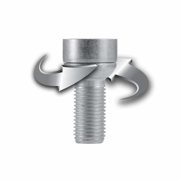 Set prezoane antifurt negre Starlock M12x1.5 I/E cu 2 chei [3]