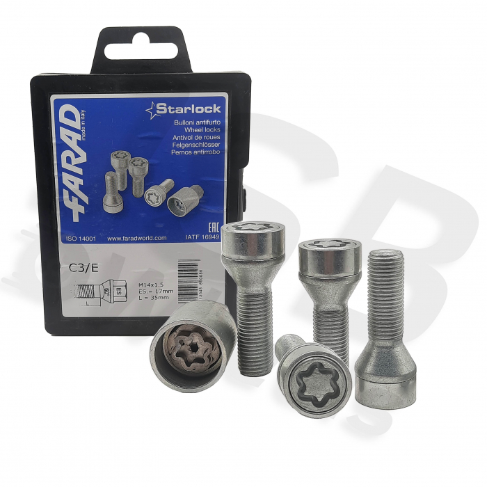 Set prezoane antifurt Starlock M14x1.5 C3/E [2]