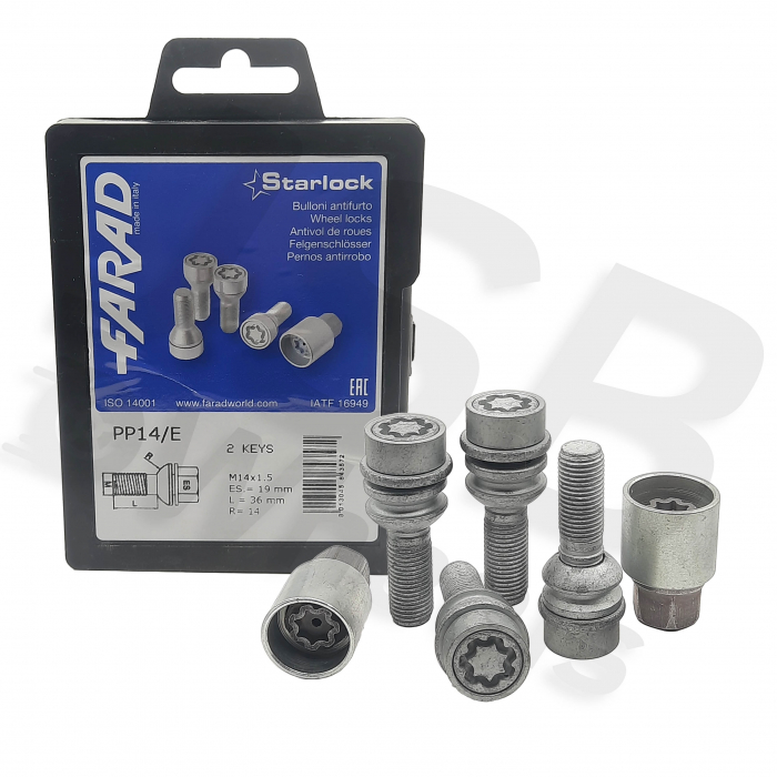Set prezoane antifurt Starlock M14x1.5 PP14/E cu 2 chei [2]