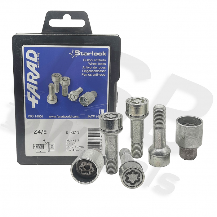Set prezoane antifurt Starlock M14x1.5 Z4/E cu 2 chei [2]