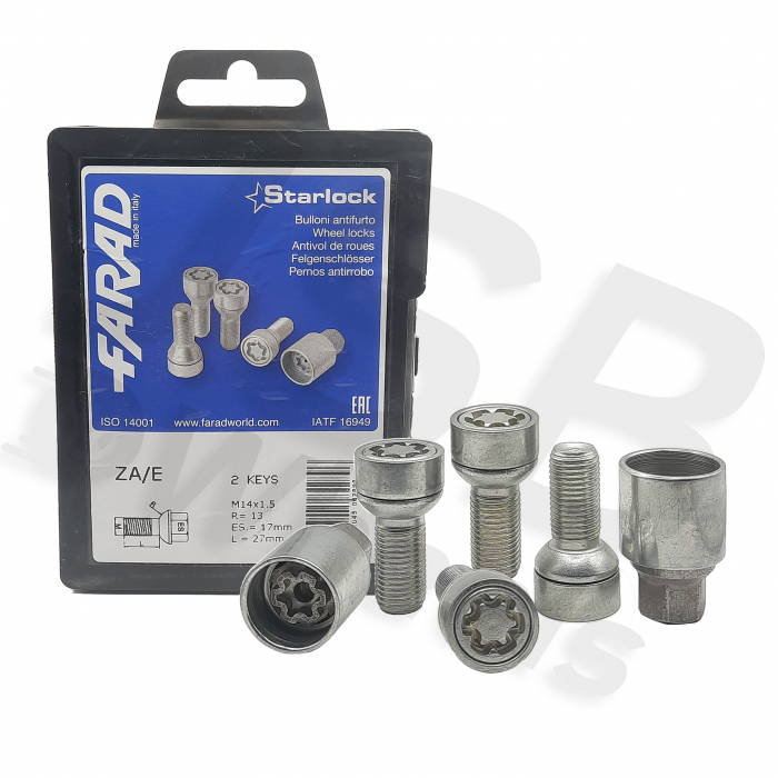 Set prezoane antifurt Starlock M14x1.5 ZA/E cu 2 chei [2]