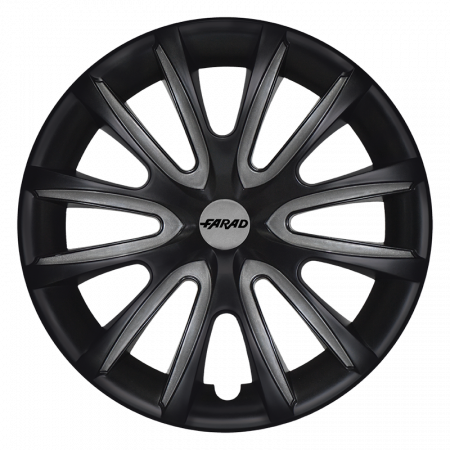 Capace jante - Capace roti 14" Farad model 240 insertii gri inchis