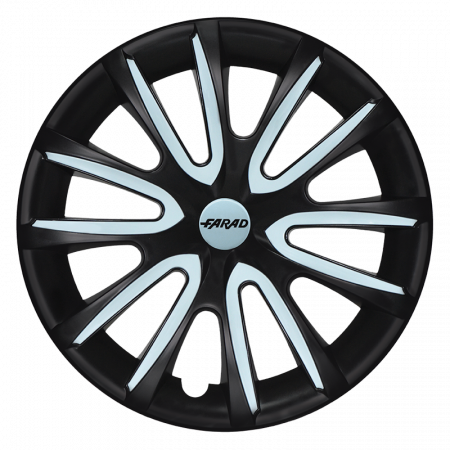 Capace jante - Capace roti 16" Farad model 240 insertii albastre deschis